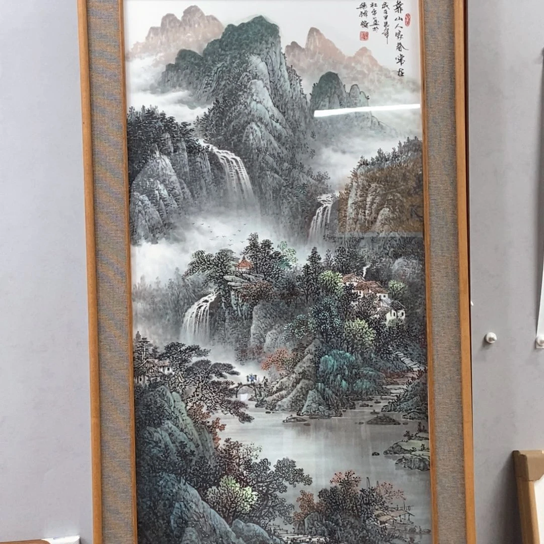 国画杜平四尺真人真品