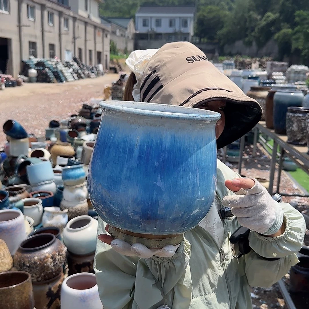 紫砂花盆王嫂花盆直播0618-578高21口19