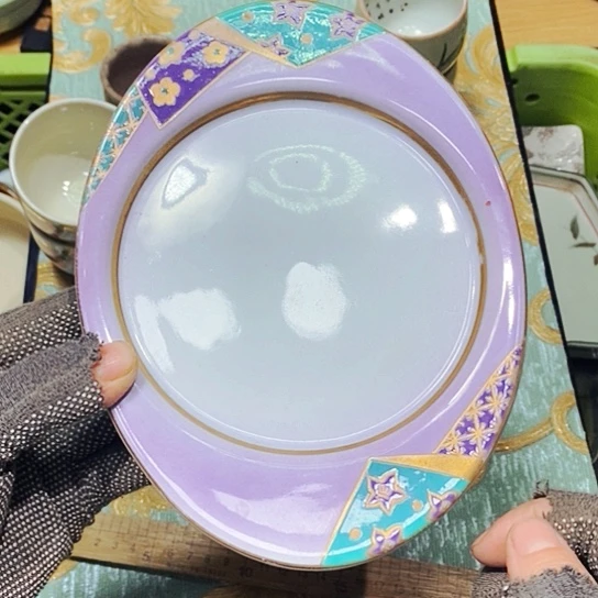 瓷片新年快乐。万事如意