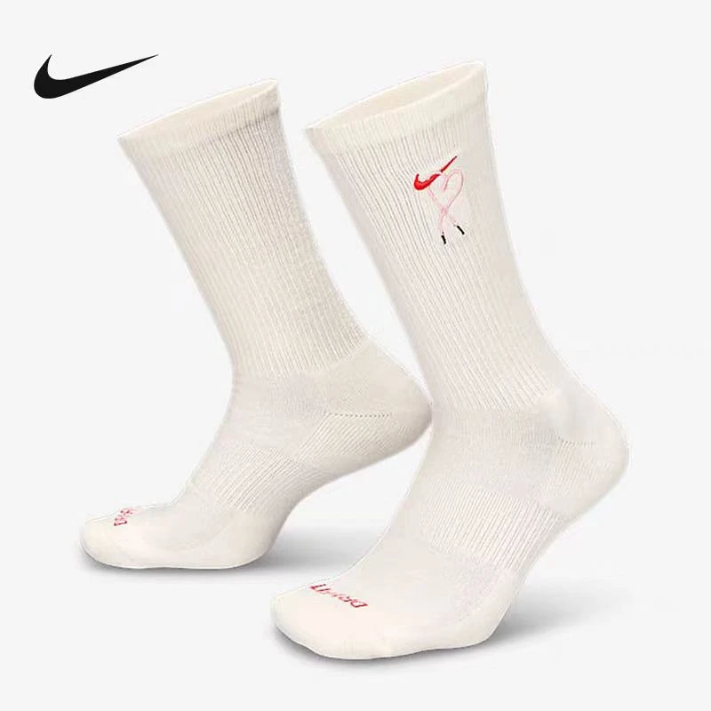 NIKE/耐克中性袜子运动刺绣印花高帮长筒袜HJ9381-133