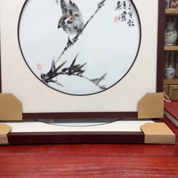 爱***主景德镇陶瓷花鸟瓷版