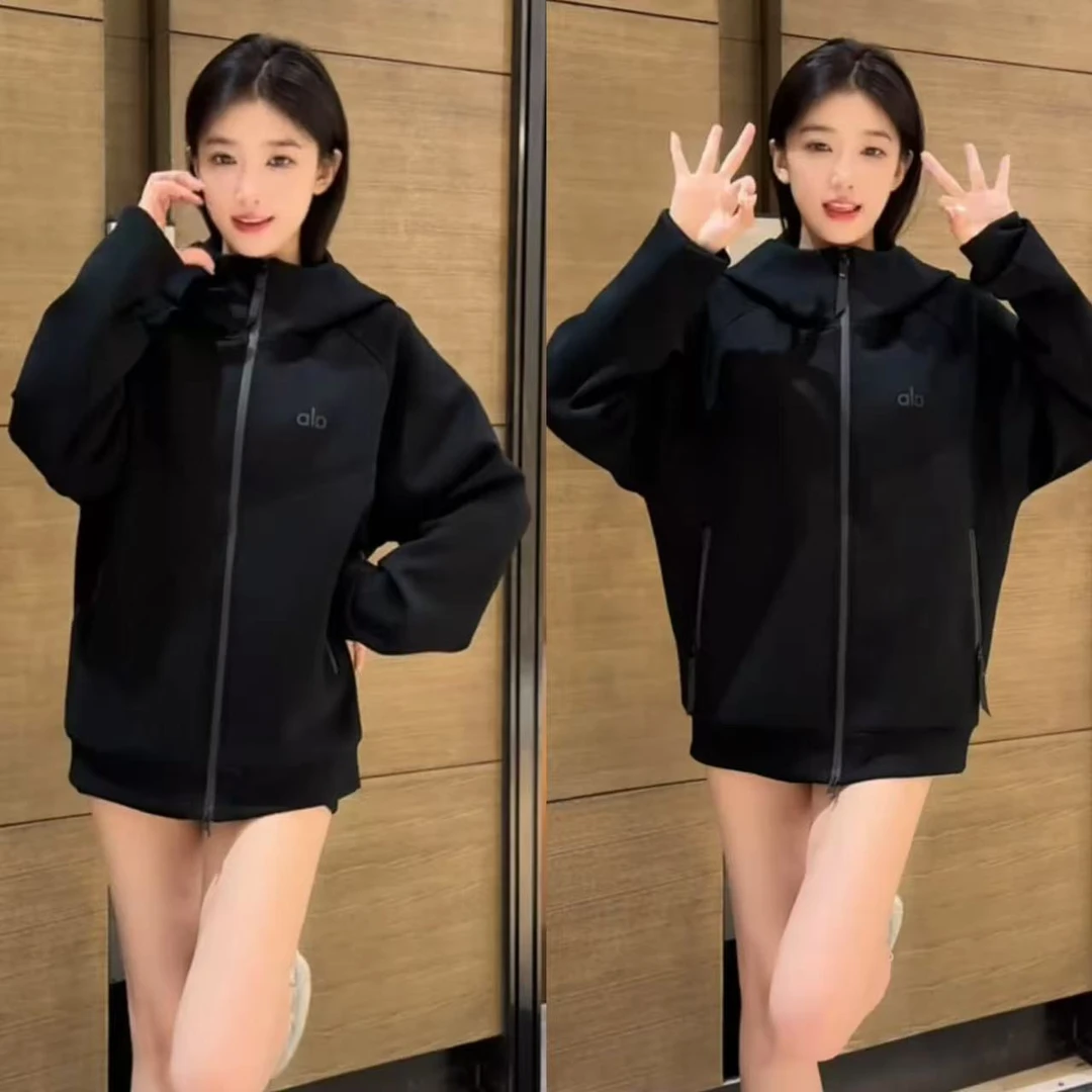 秋季新款男士时尚空气棉黑武士连帽外套运动风拉链螺纹下摆卫衣