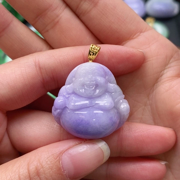 翡翠颈饰未镶嵌恒*星吊坠