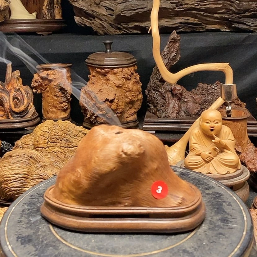 【闪购商品】3号荔枝木香炉工艺