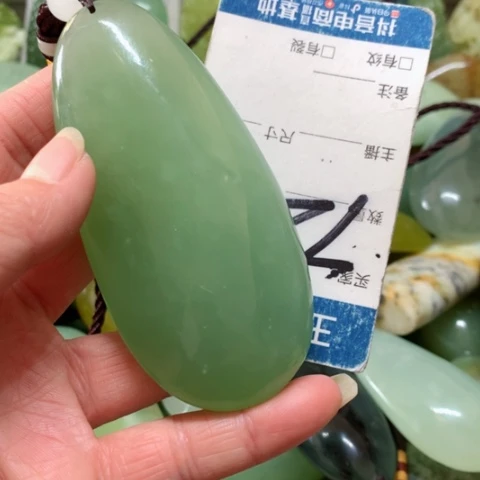 蛇纹石玉手把件未镶嵌用****0