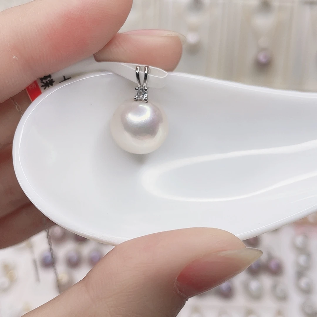 合金淡水珍珠吊坠(赠链)