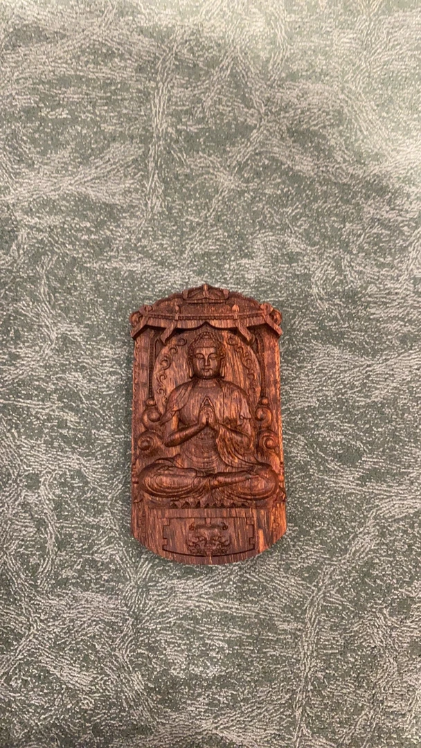 L95（高总腊月专属）沉香阿弥陀佛吊坠牌-多样性发货