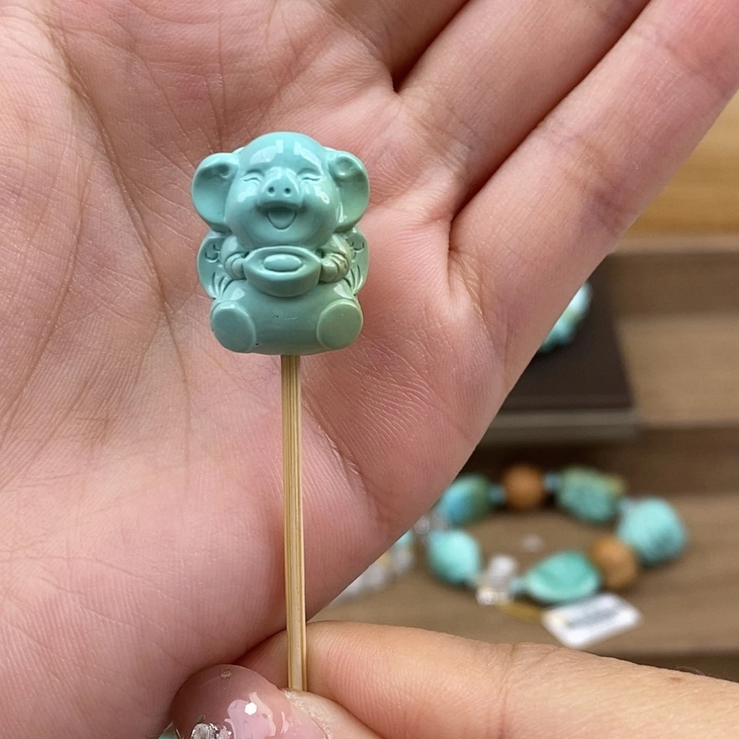 未镶嵌绿松石珠宝奇石