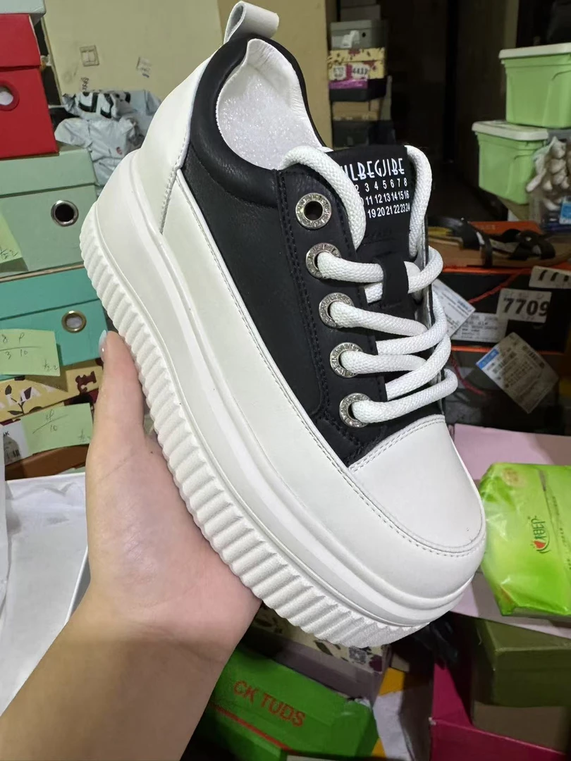 B-12新款百搭休闲厚底板鞋680-259