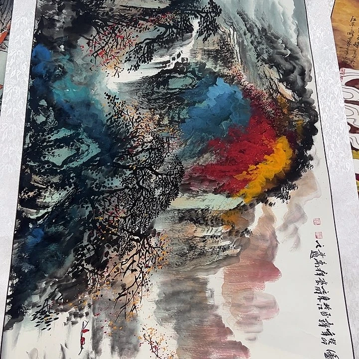 横款手绘作品开播放漏了，放漏了
