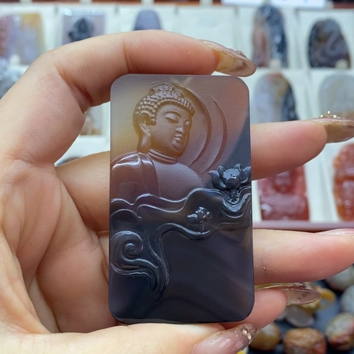 飘***#玛瑙/玉髓未镶嵌吊坠(赠链)吊坠