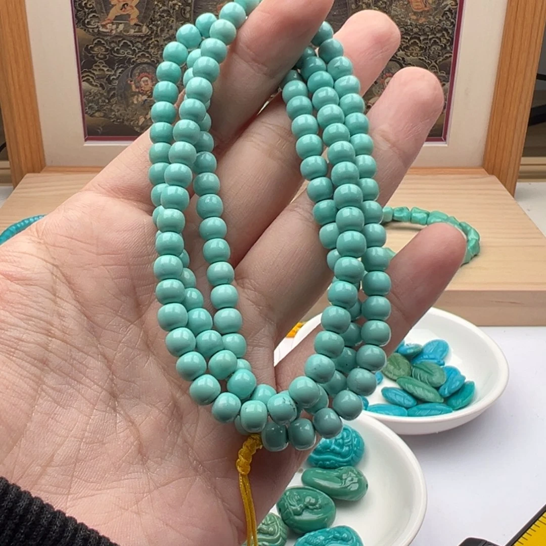 绿松石未镶嵌珠宝奇石卡5.8果冻料108