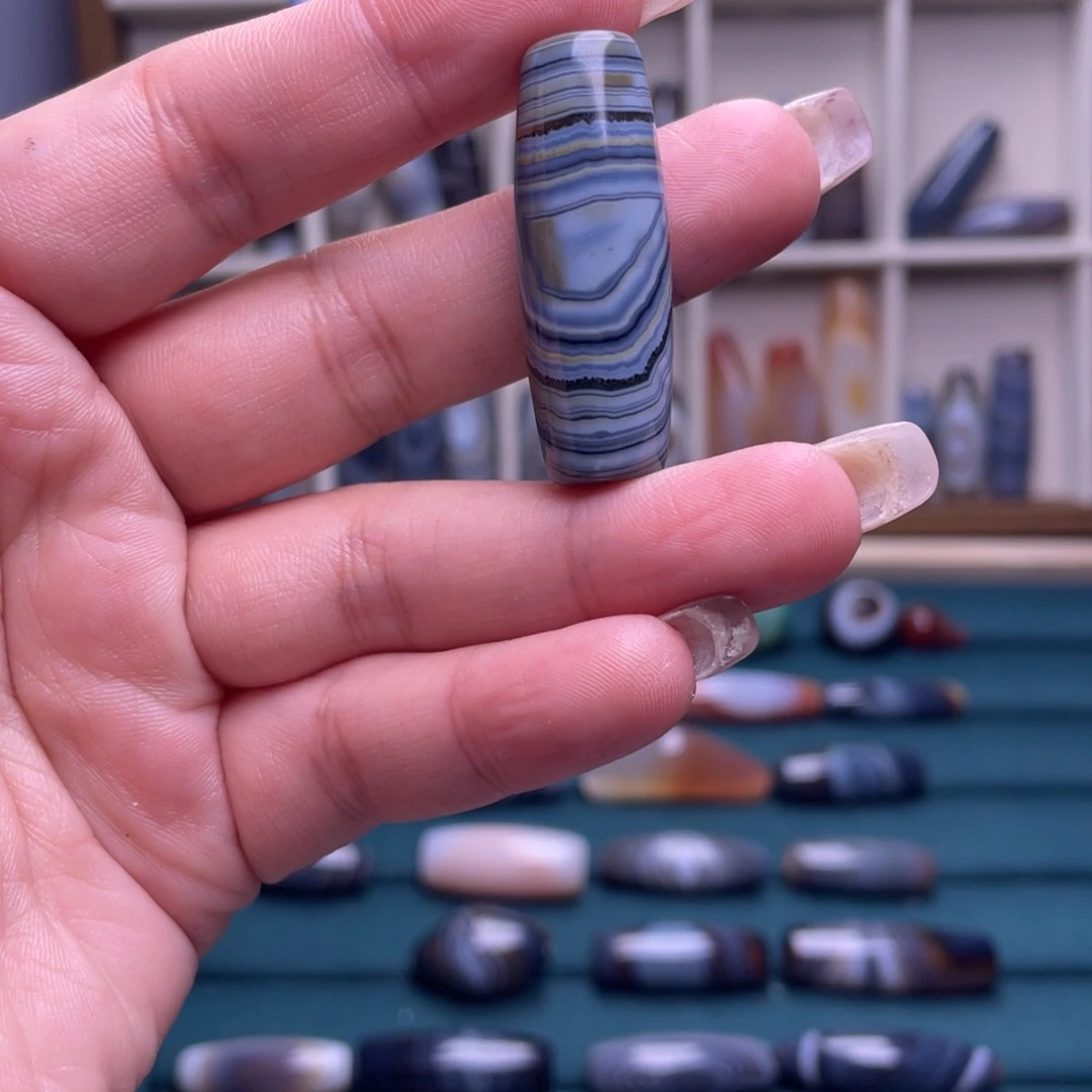 珠***郡玛瑙/玉髓合金颈饰