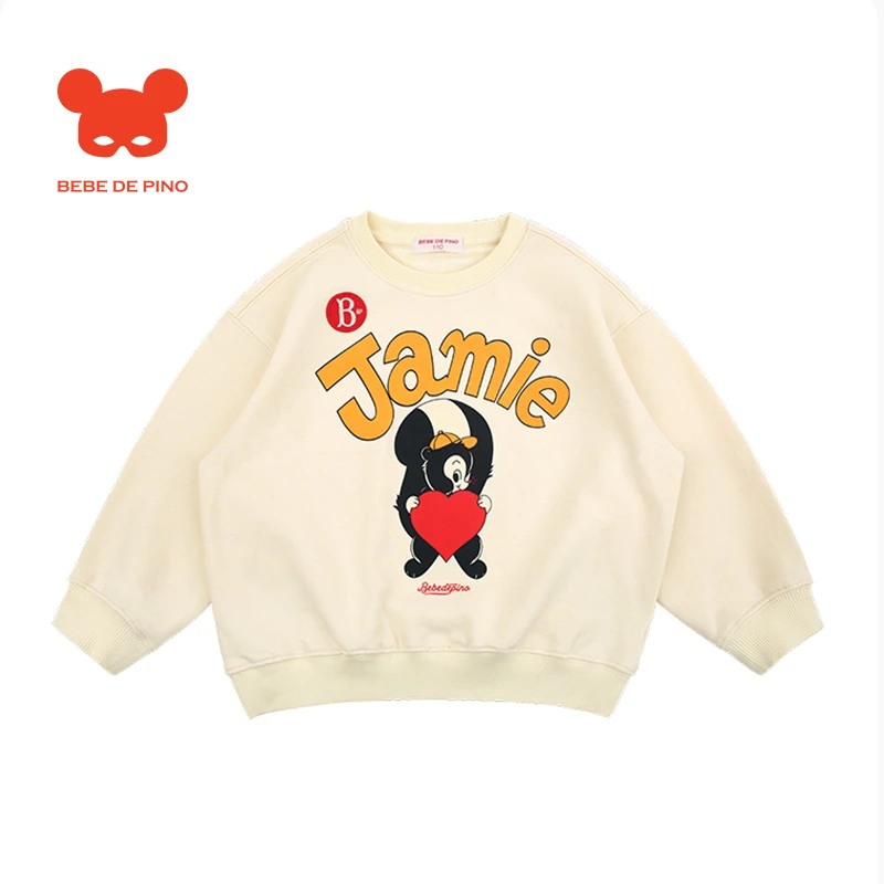 BEBEDEPINO贝贝品诺2024秋装新款Heart Jamie运动衫卫衣