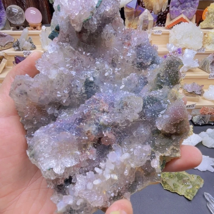 乌***拉石材天然巴西异象水晶摆件