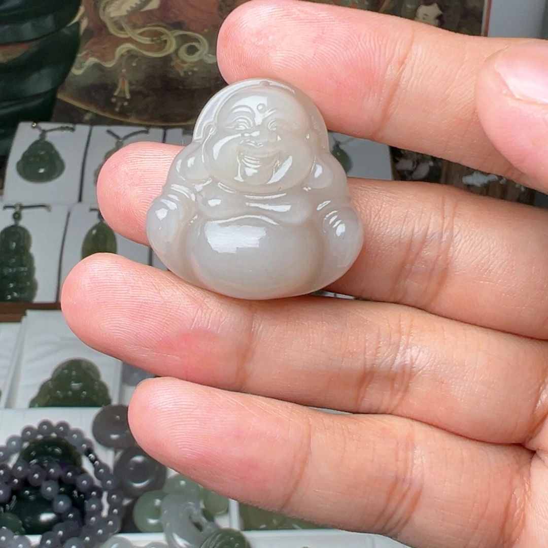 和田玉吊坠(不含链)未镶嵌牧****?30mm佛公