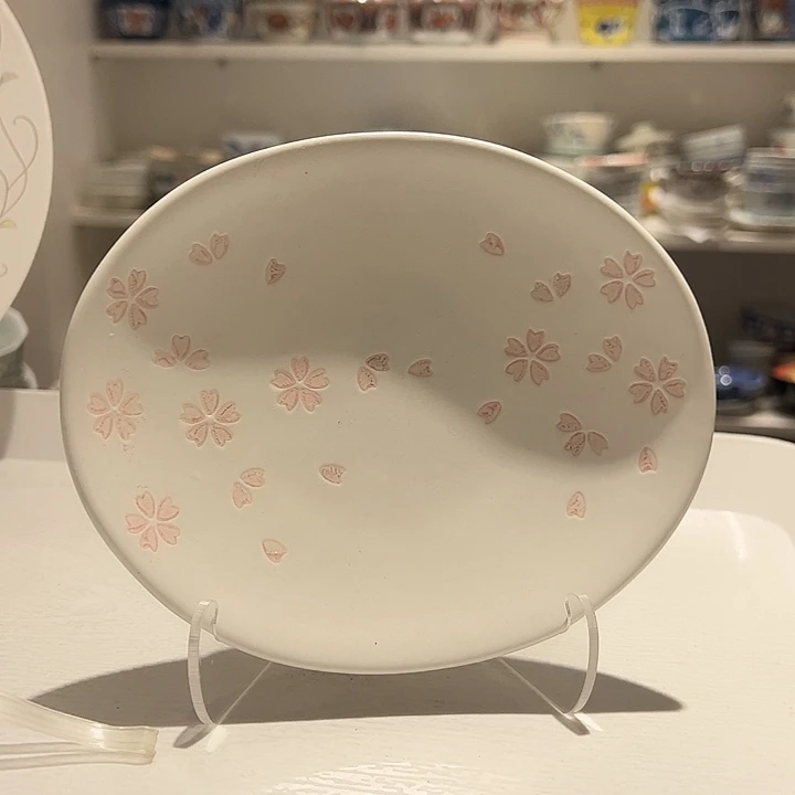 凤***冰瓷元宝造型樱花小盘小可爱