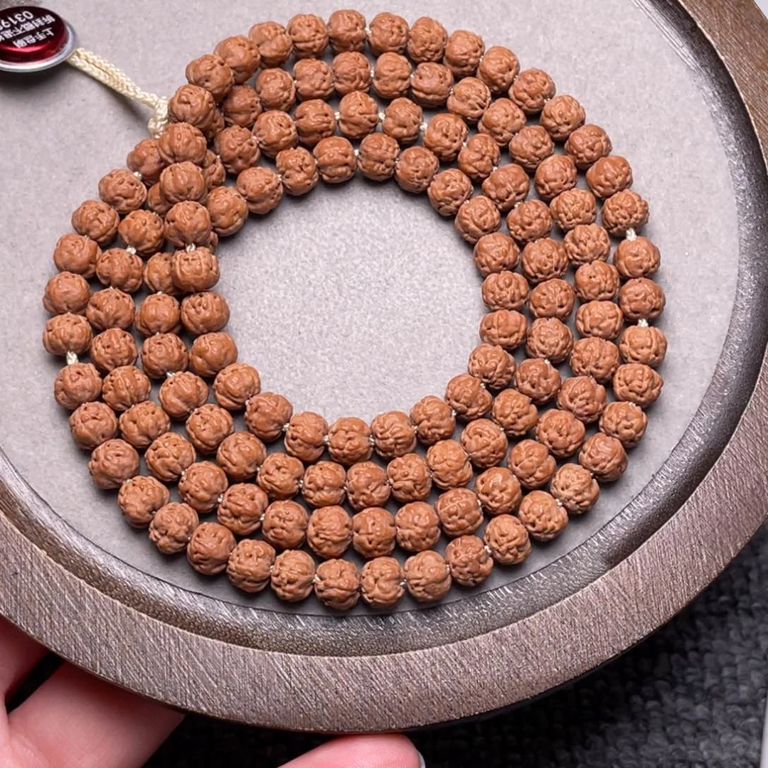 手串金刚菩提楽*伦梅朵头货佛手108尺寸6.5➕