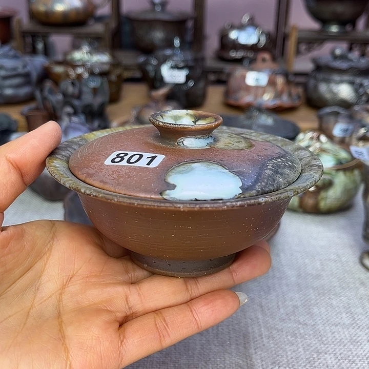 裸柴烧陶瓷手工茶器