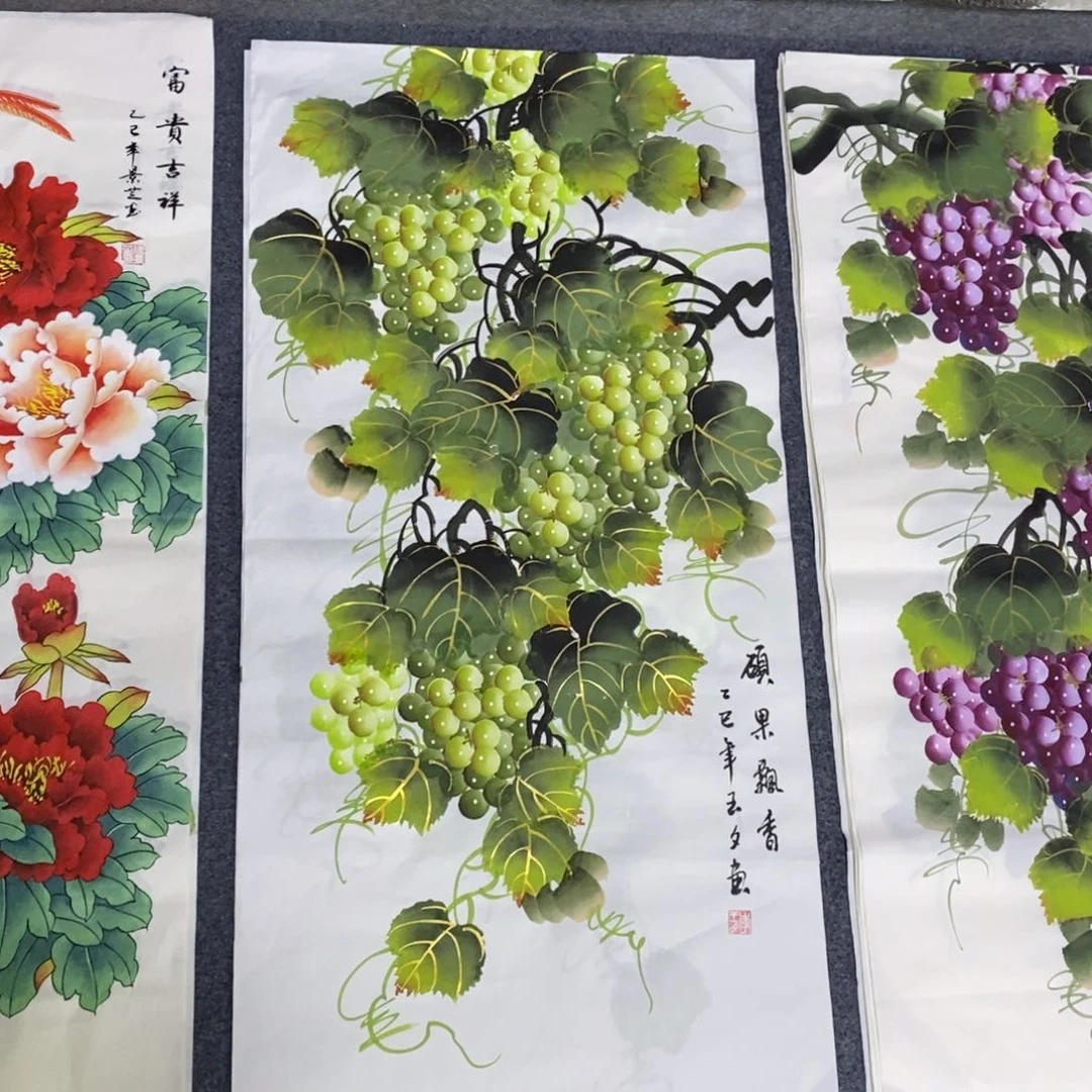 国画尺寸100✖️50三尺手绘画