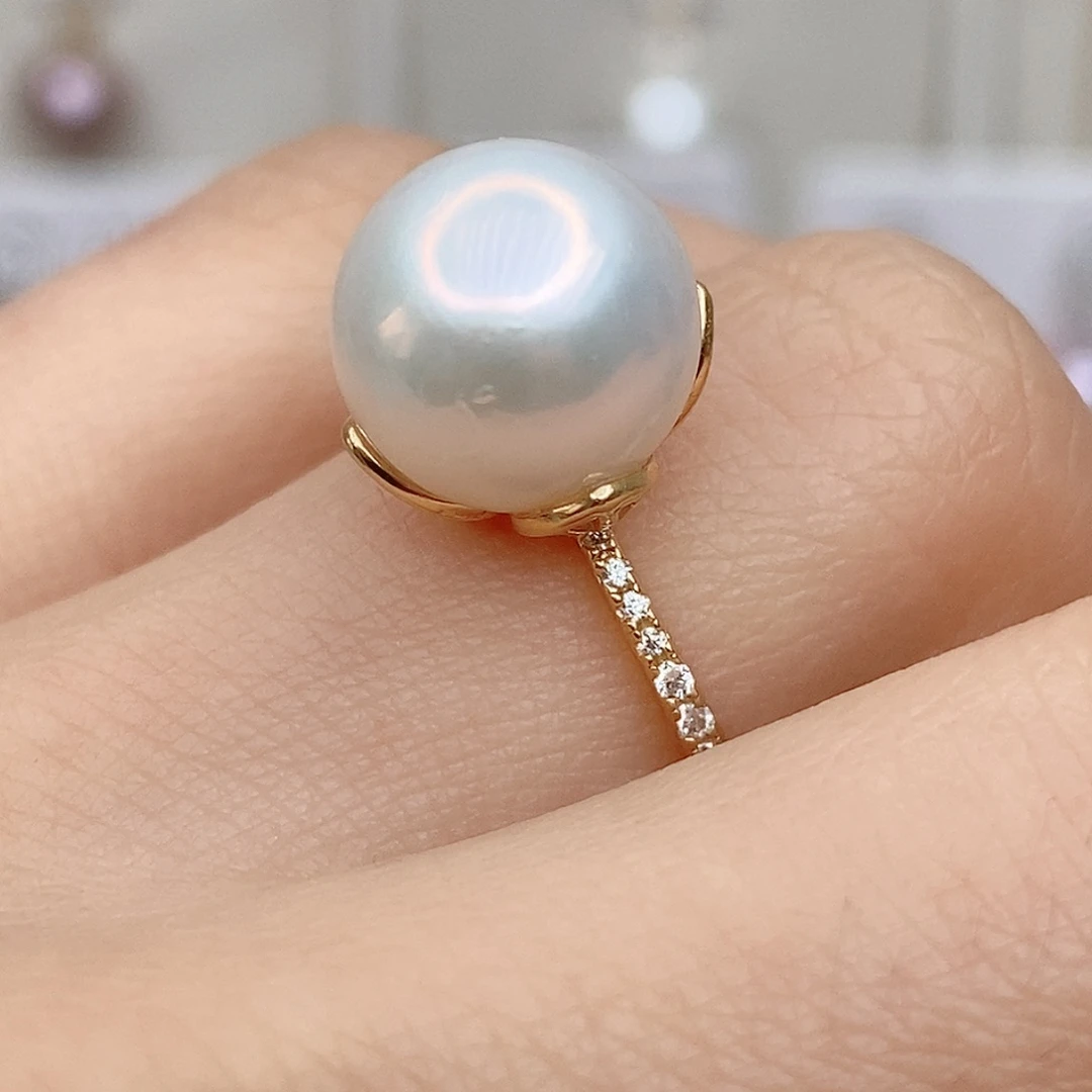 淡水珍珠颈饰银S925镶嵌