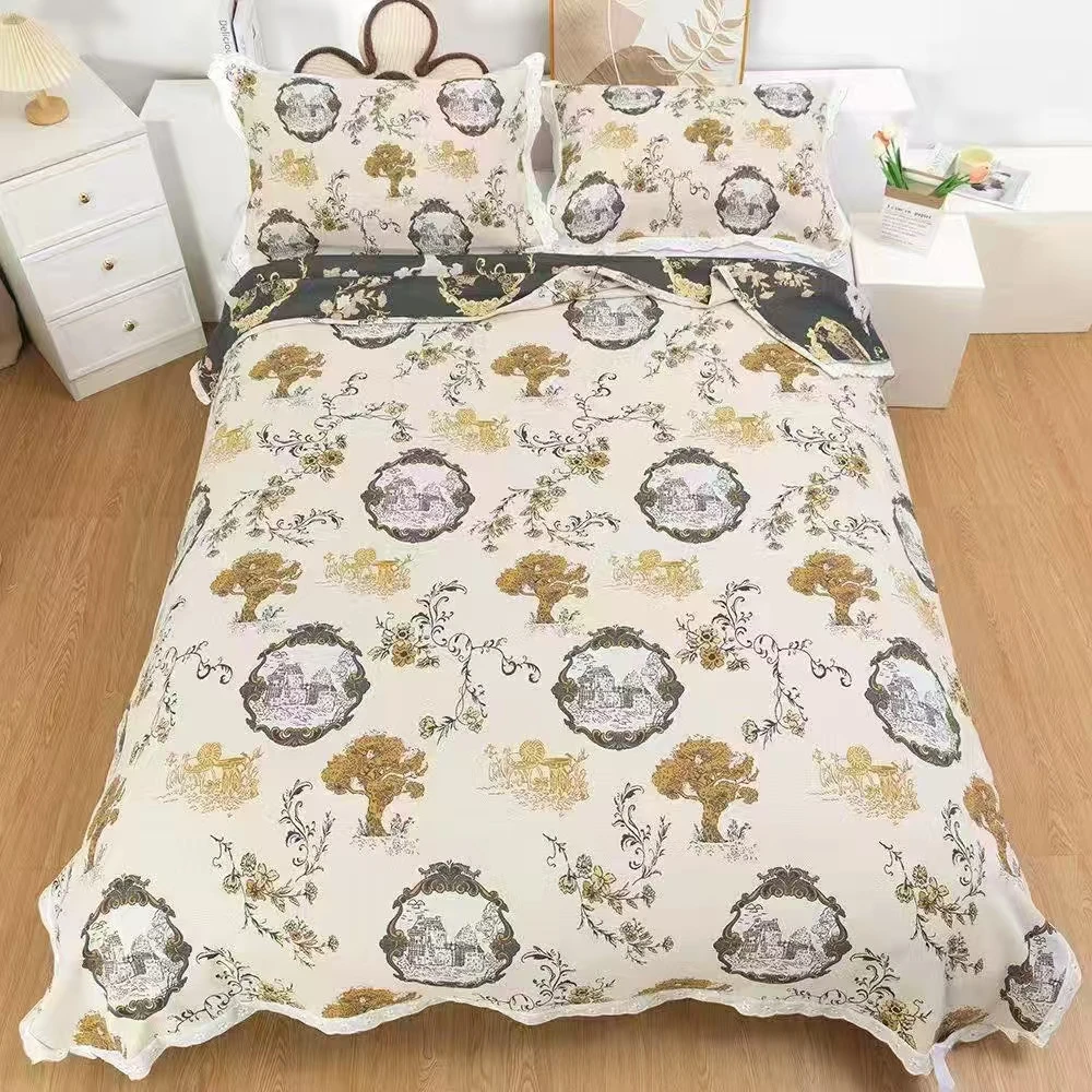 花边200.230汉麻床盖纱布