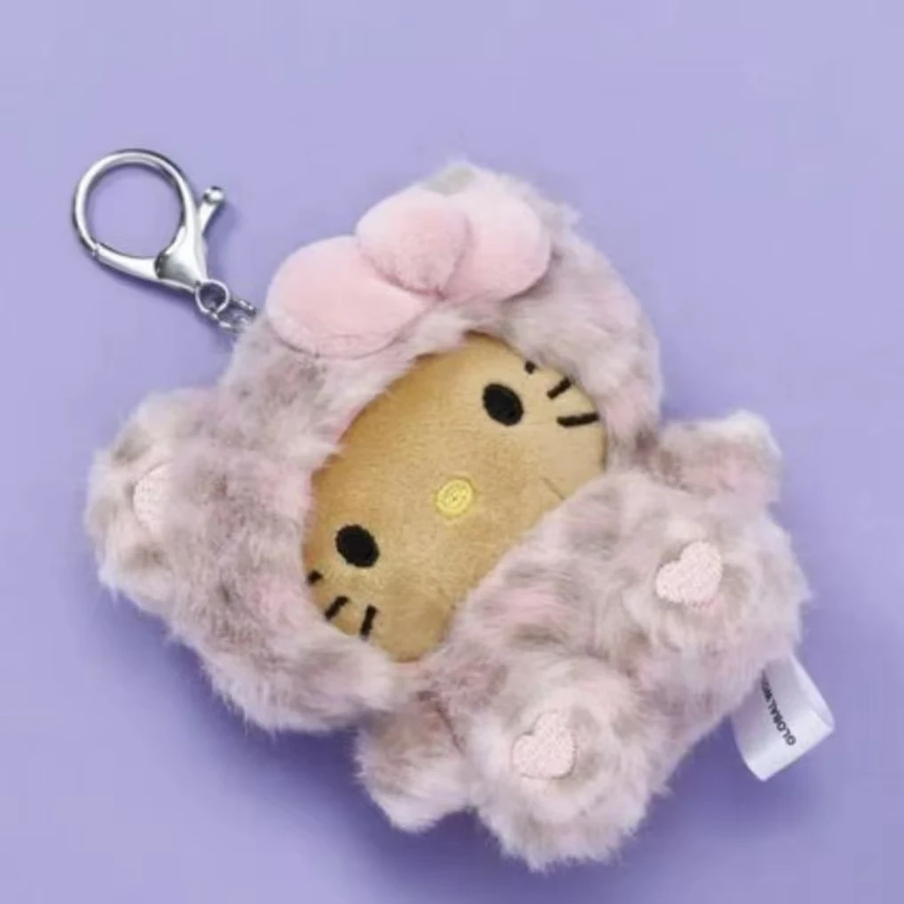 【日本限定】HelloKitty Global work联名黑皮粉豹纹Kitty 潮玩挂件