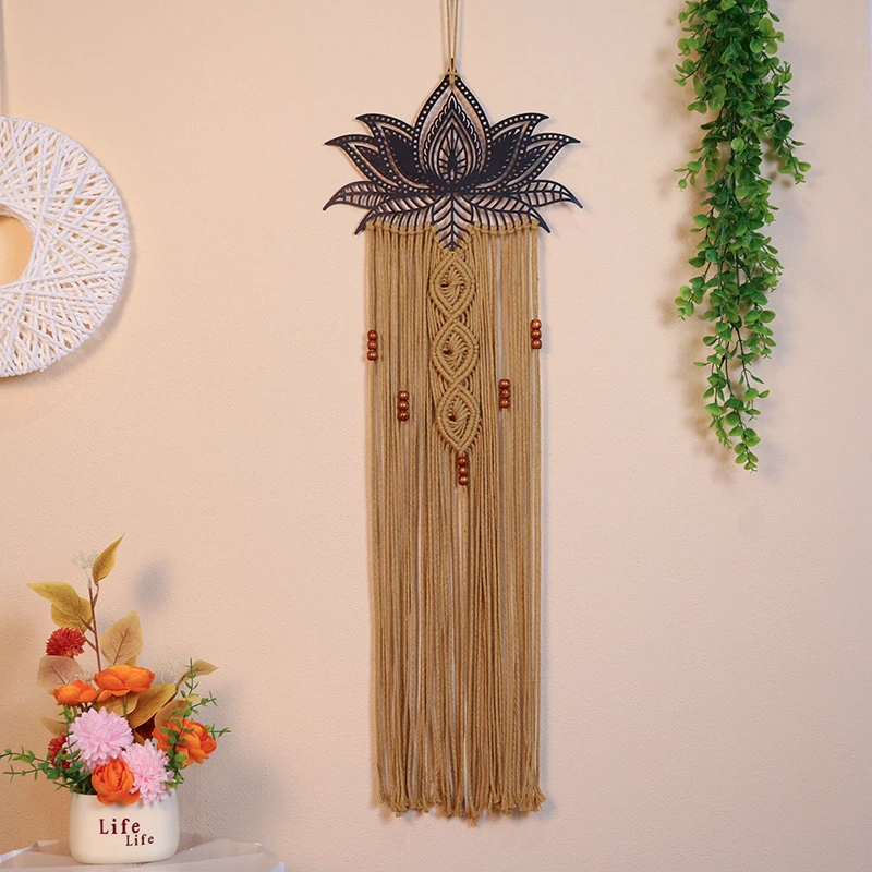 波西米亚风手工编织挂毯壁毯家用客厅墙面装饰挂件卧室酒店室内