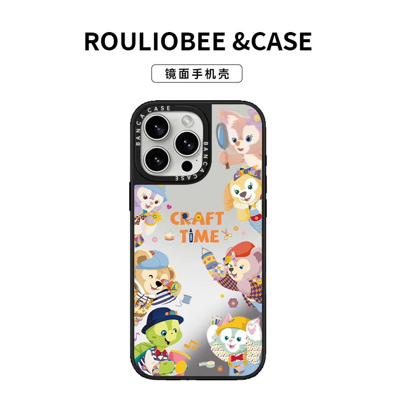 BANCA玲娜贝儿达菲适用苹果16手机壳13保护壳苹果iPhone15镜面14