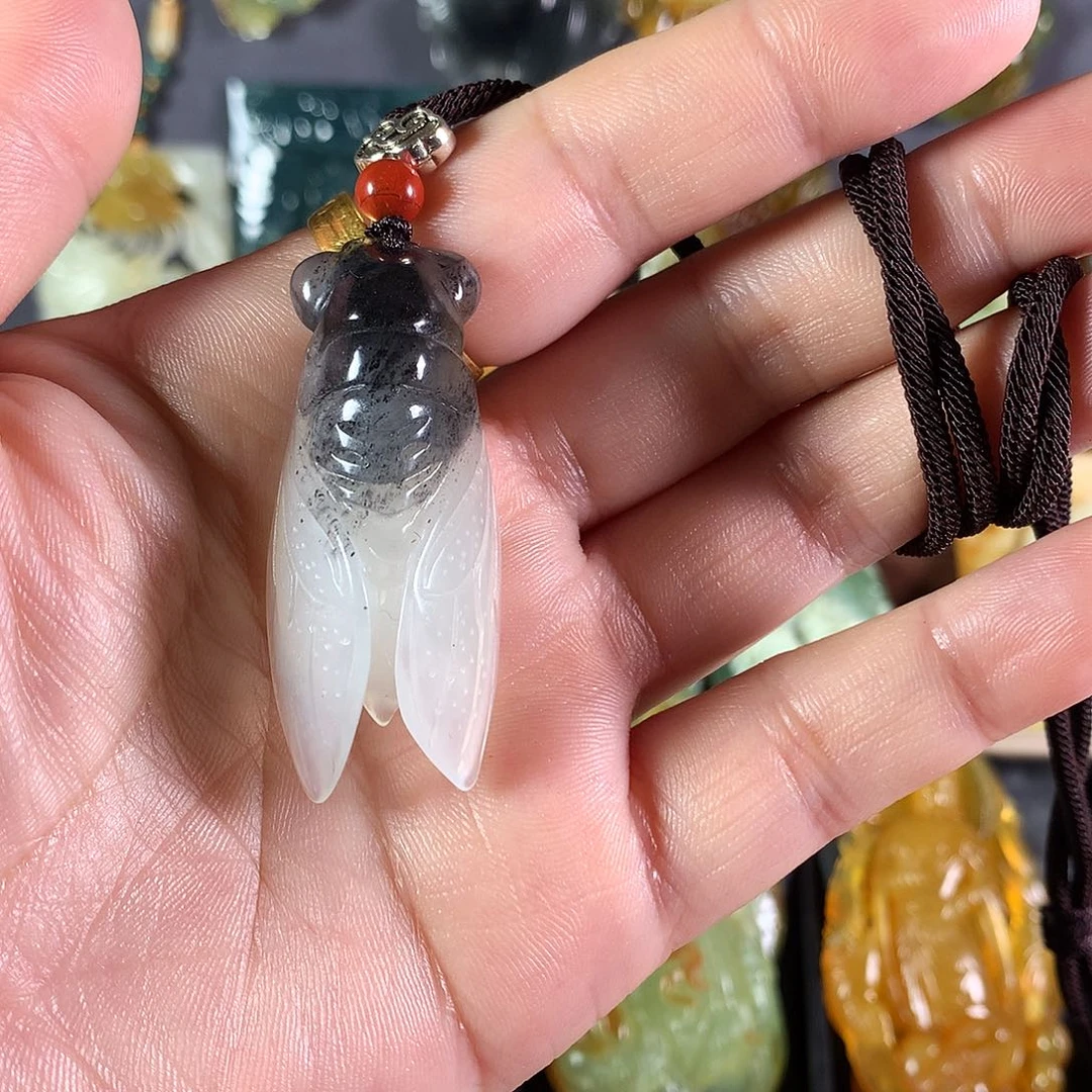 岫玉吊坠(赠链)未镶嵌弘*