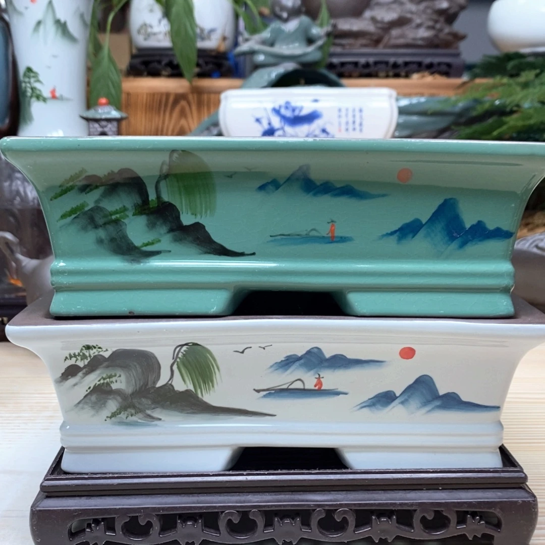 紫砂花盆陶瓷艺术花盆陶瓷