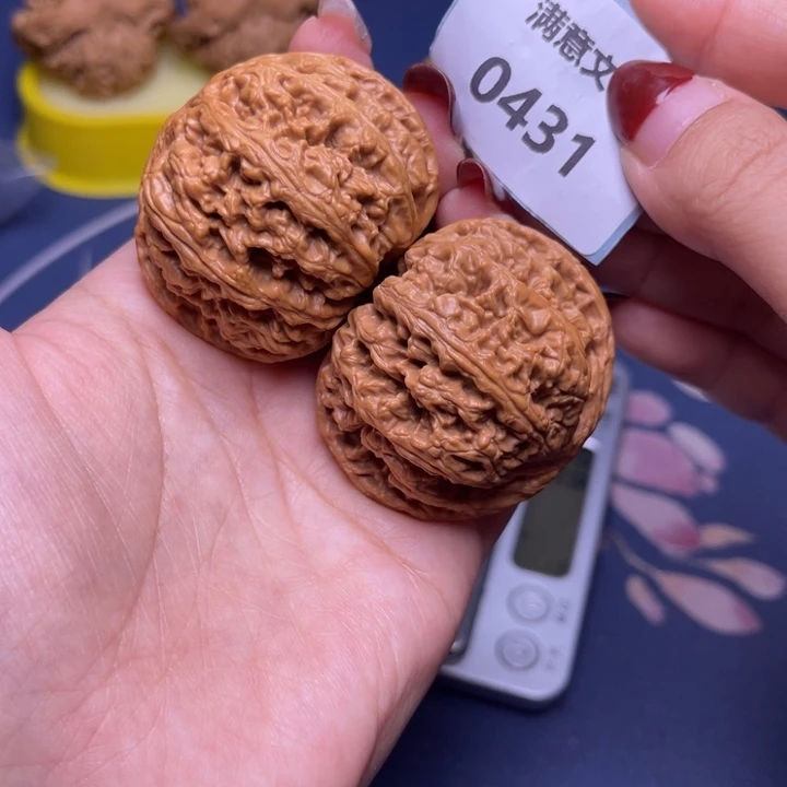 文玩核桃把件粗筋45.0431