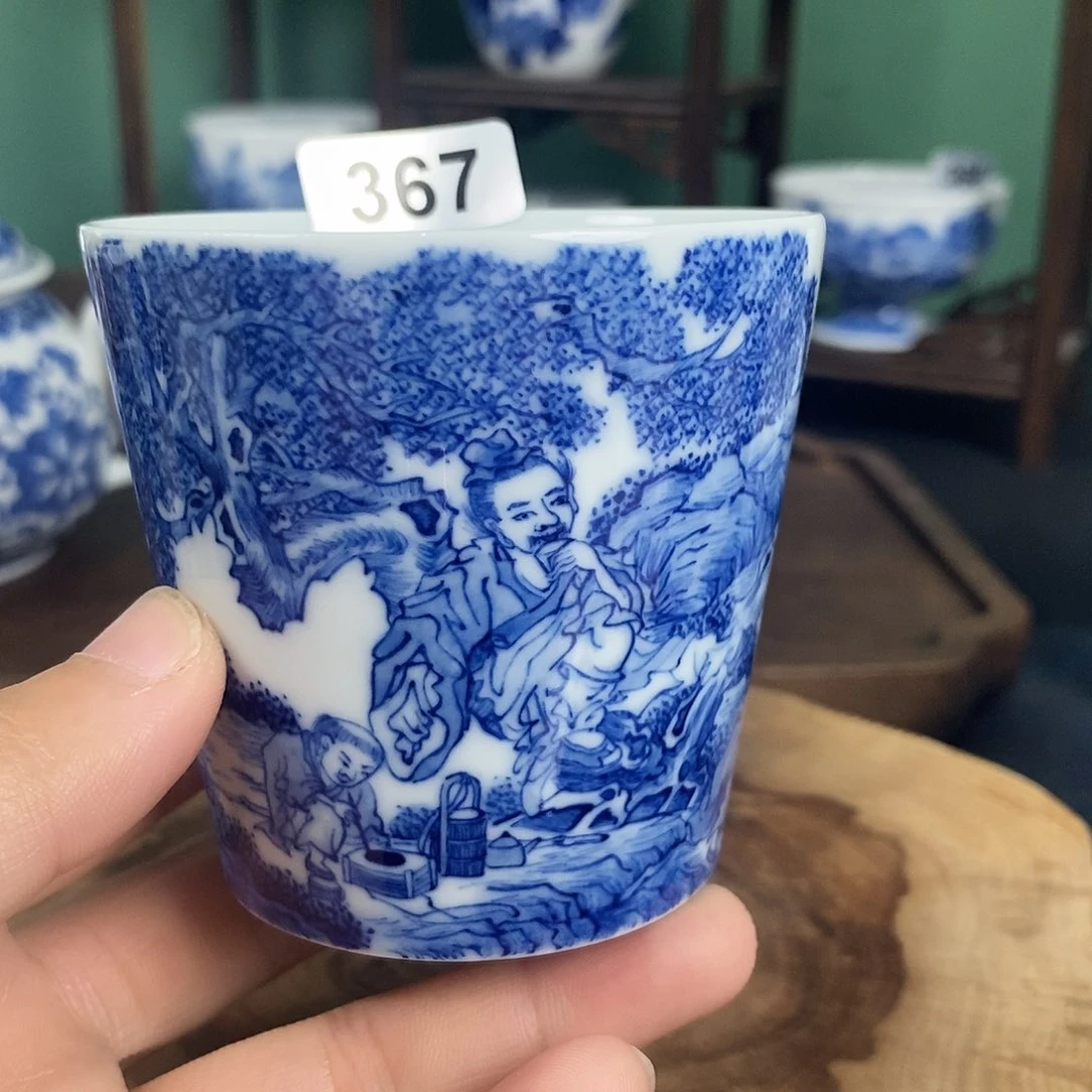 景德镇青花手绘茶器367