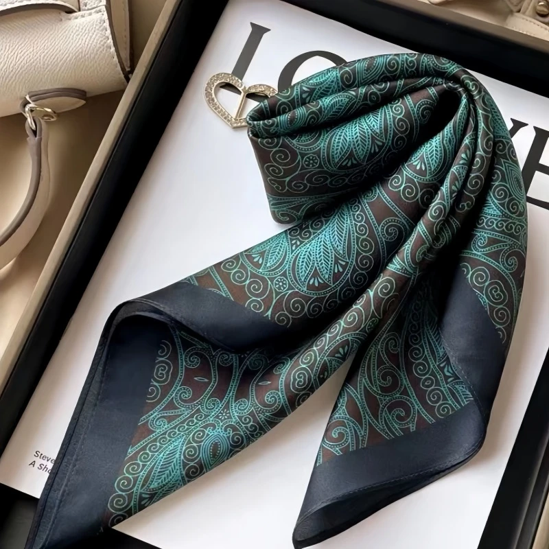 70*70cm方巾女文艺法式韩版时尚洋气百搭护颈小领巾多功发小丝巾