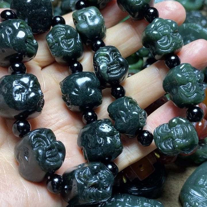 真***家玛瑙/玉髓合金颈饰