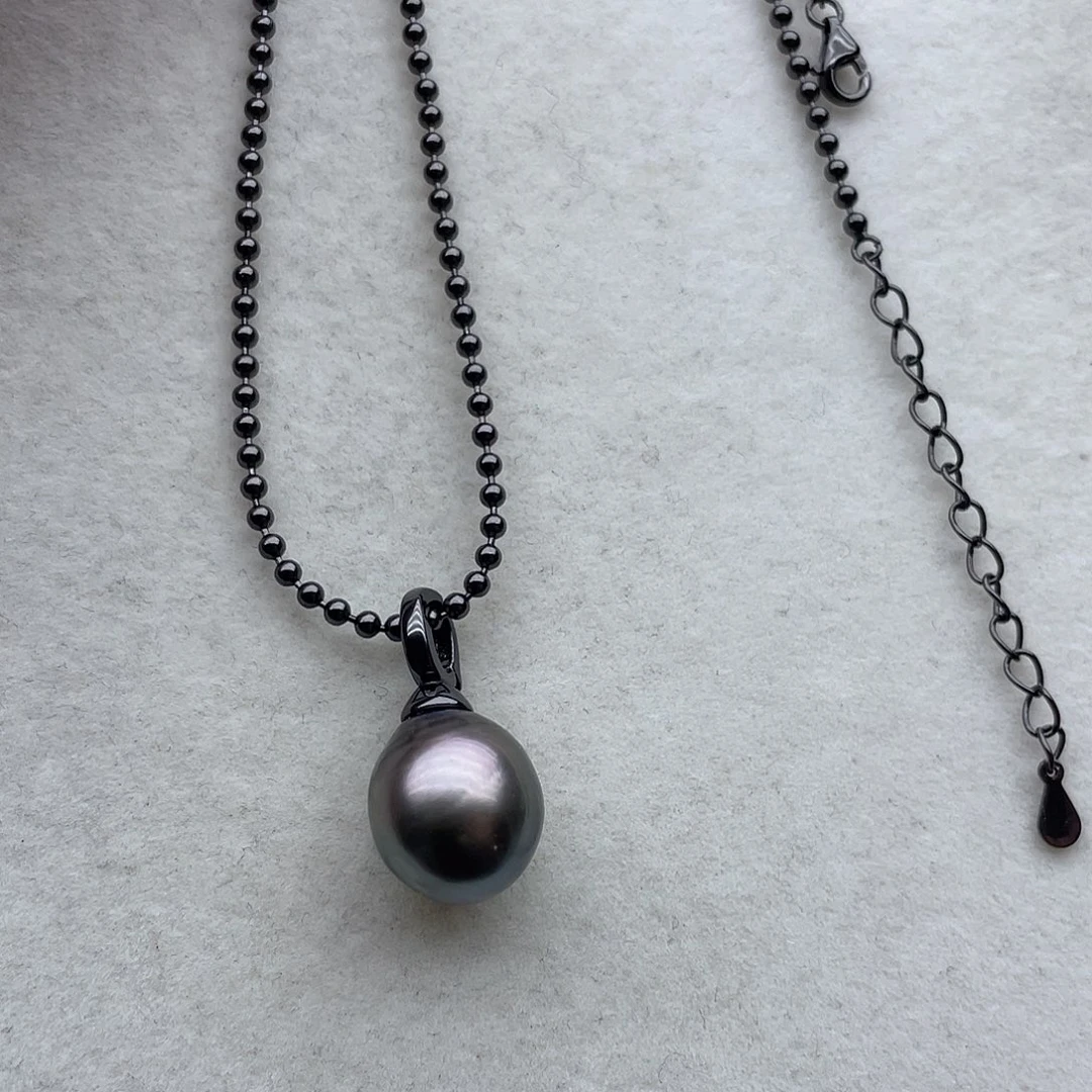 套链65银S925镶嵌海水珍珠