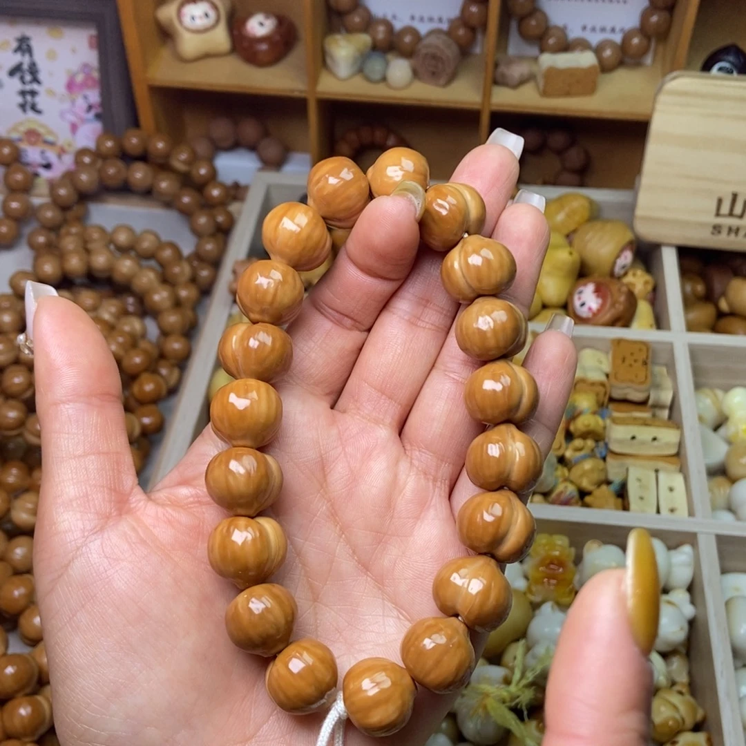 猴头核桃手串16加光面蜜桃臀手持