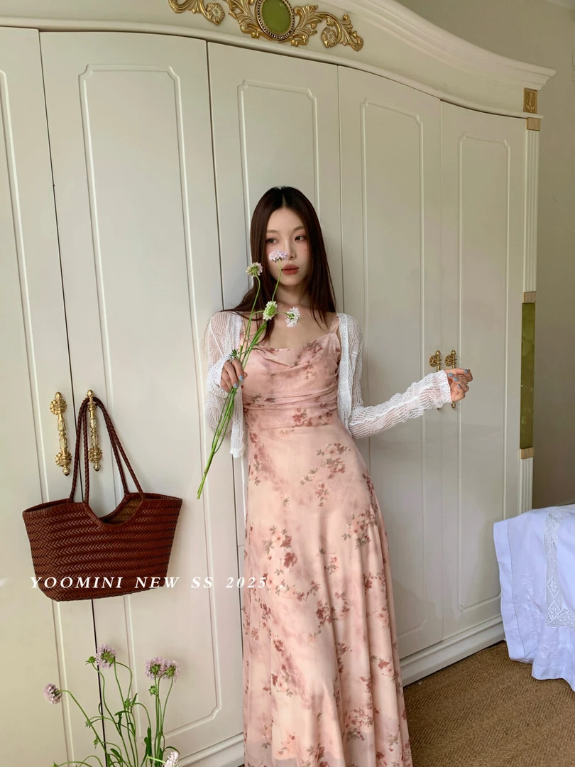 16574 夏新款超弹长裙连衣裙