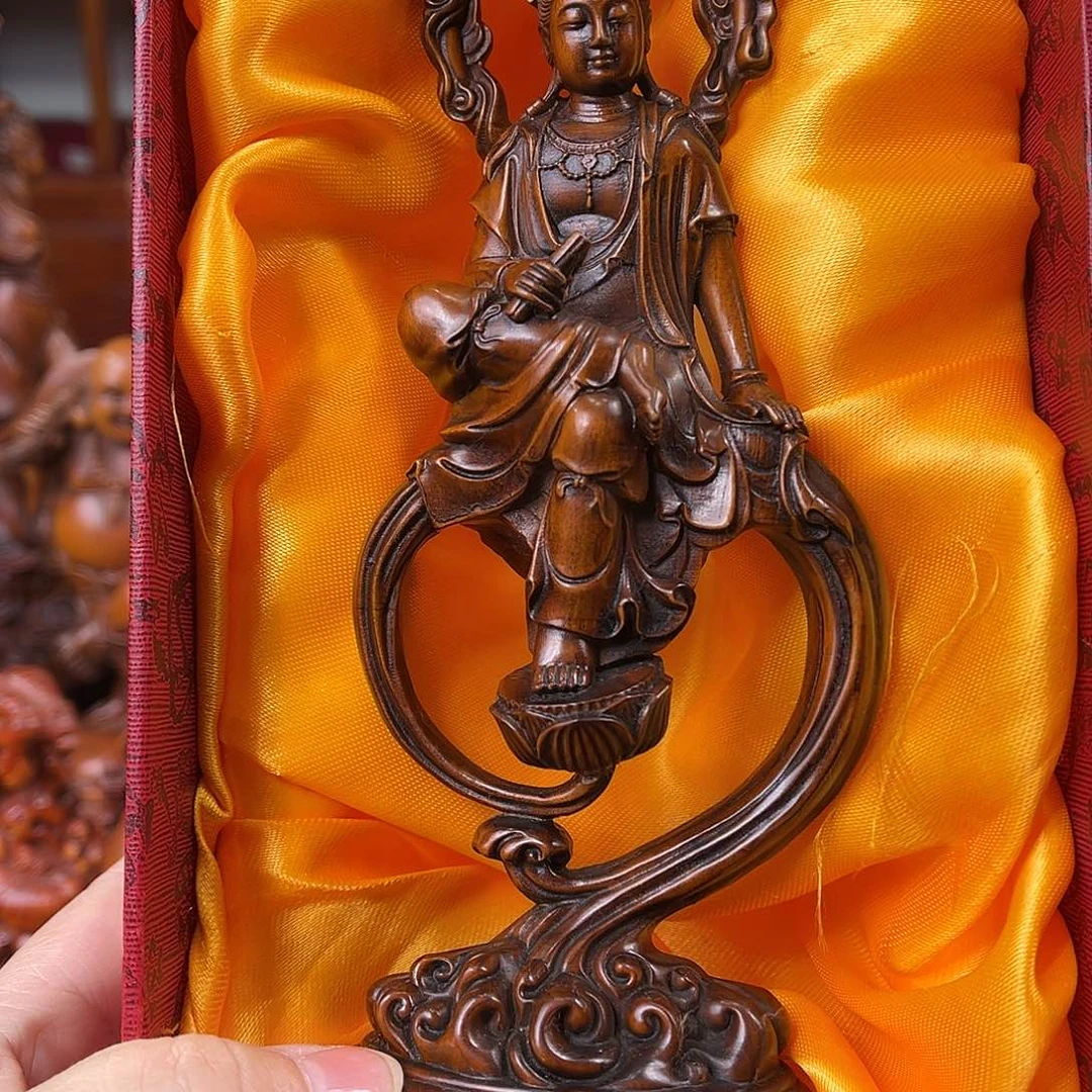 黄杨木黄杨木雕刻高度19厘米