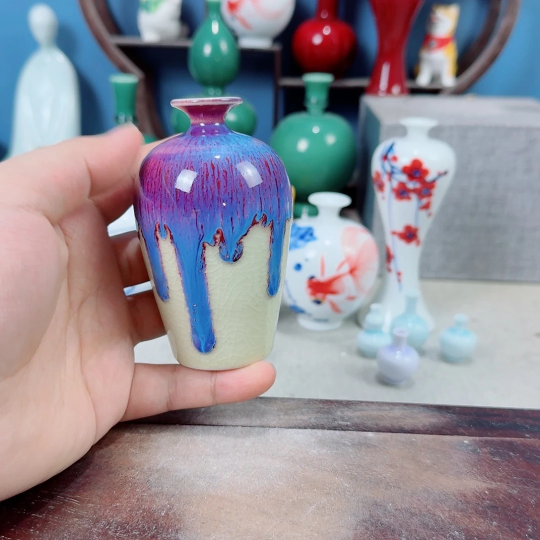 陶瓷手工小花器摆件