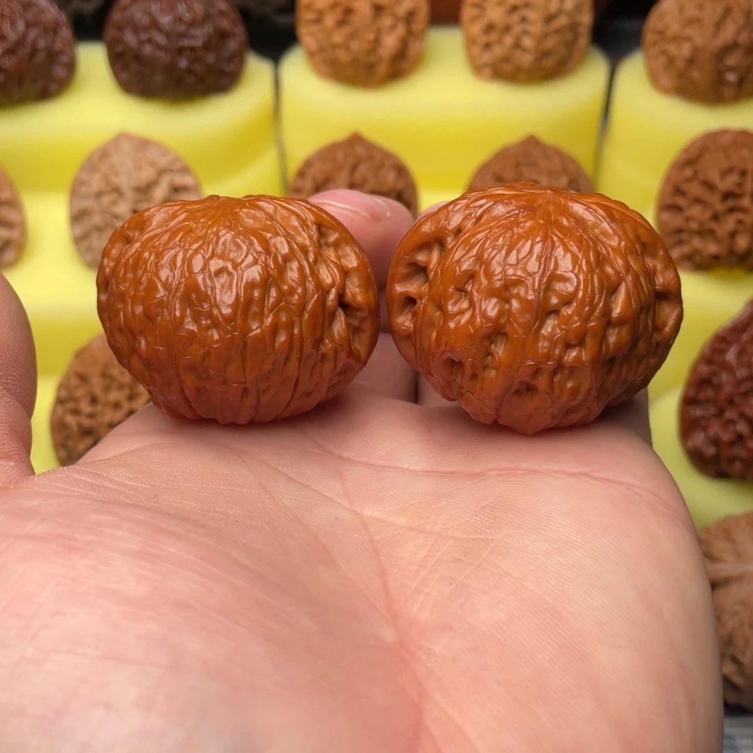 把件文玩核桃42全品铁锤手盘一年1068