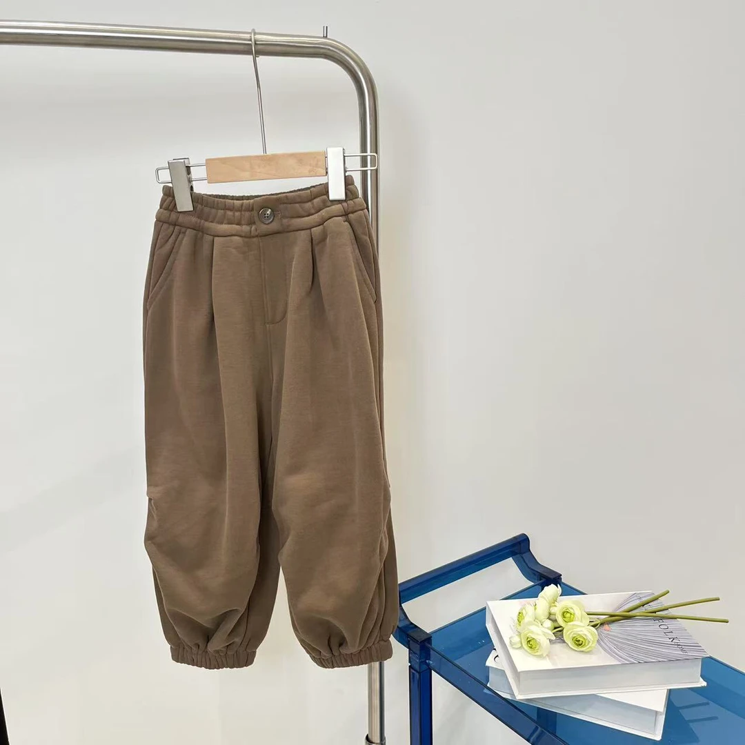 秋冬男童女童长裤浅棕褐色 1055 卓系