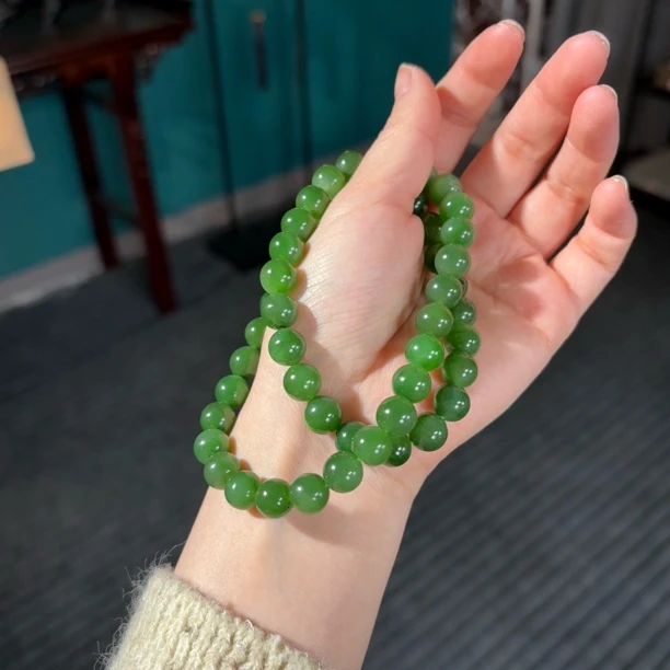 和田玉俄料色标级别妈妈链卡10女神链