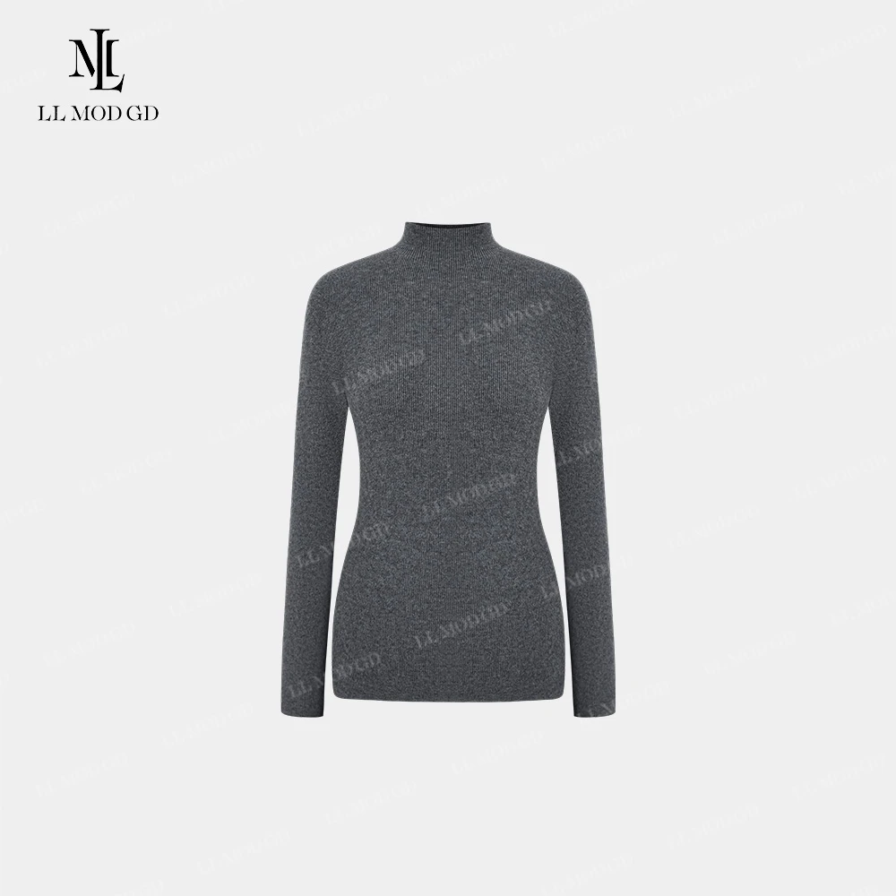 温软入怀 早秋简约百搭修身显瘦洋气绵羊毛内搭打底衫YLXR-263157