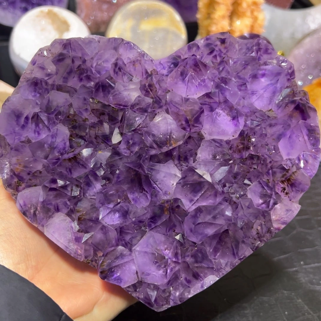 珠宝半成品紫晶未镶嵌45紫钛