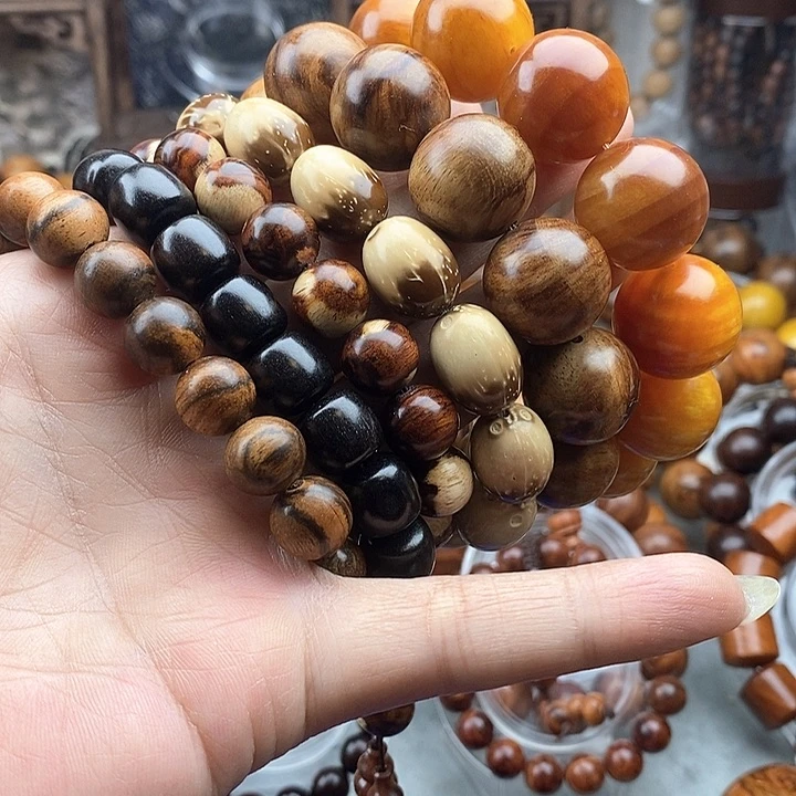 贝壳杉（血龙木）手串/手链凉***二手串，六串