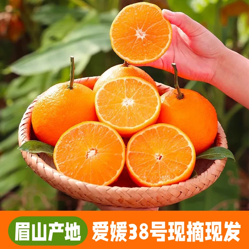 【幸会东方】四川眉山爱媛38号果冻橙新鲜应季水果纯甜皮薄多汁无籽