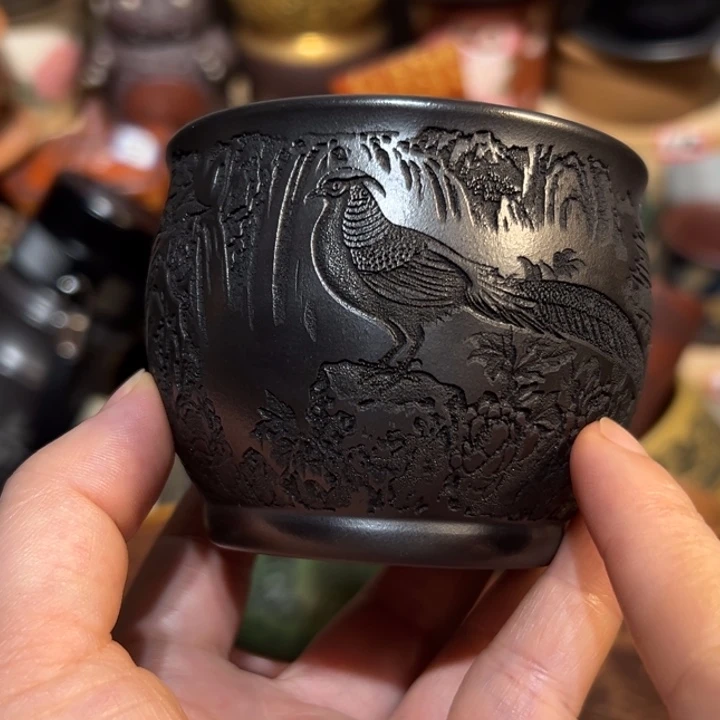 茶杯紫砂宜兴紫砂主人杯