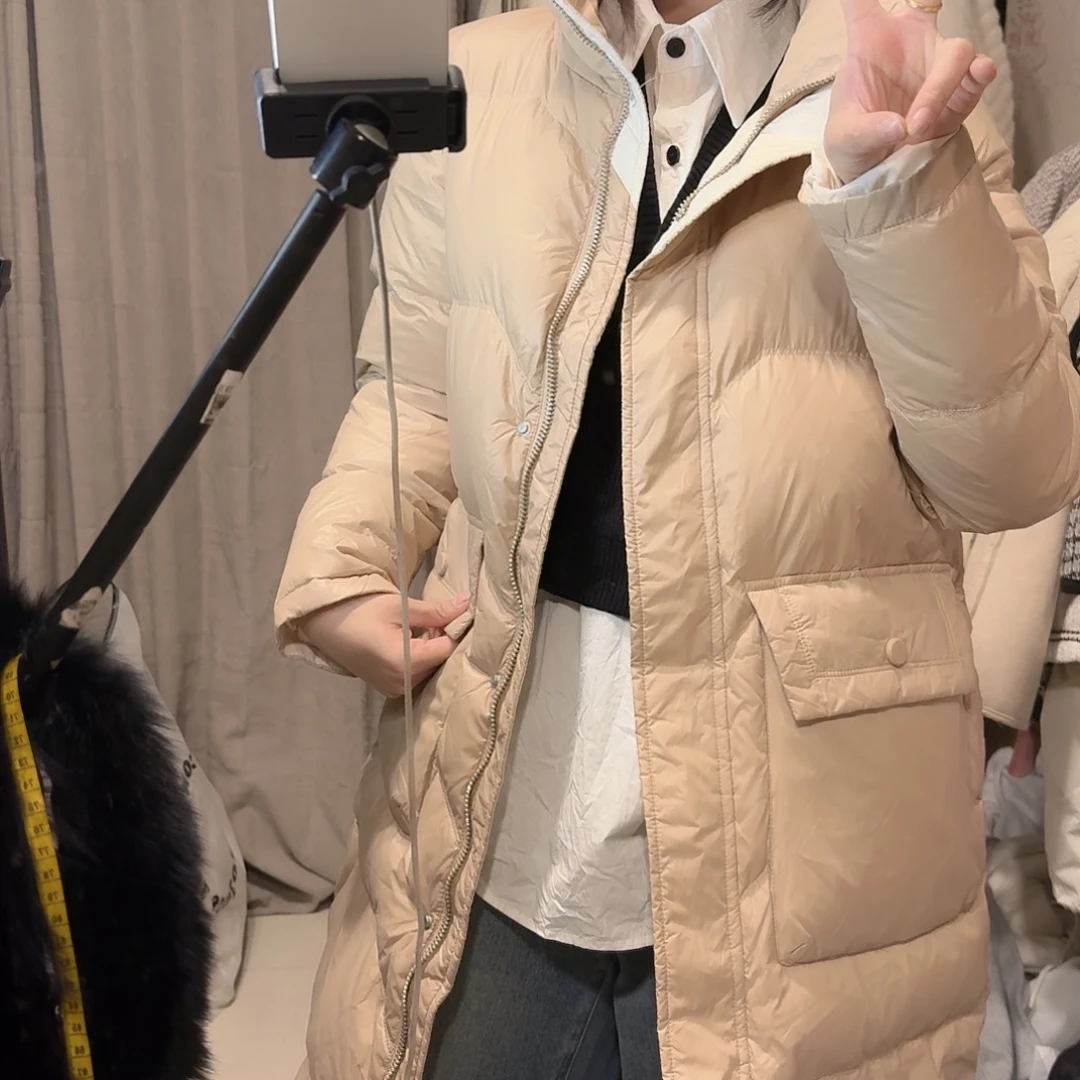 全新无暇奶咖色外套绒157克