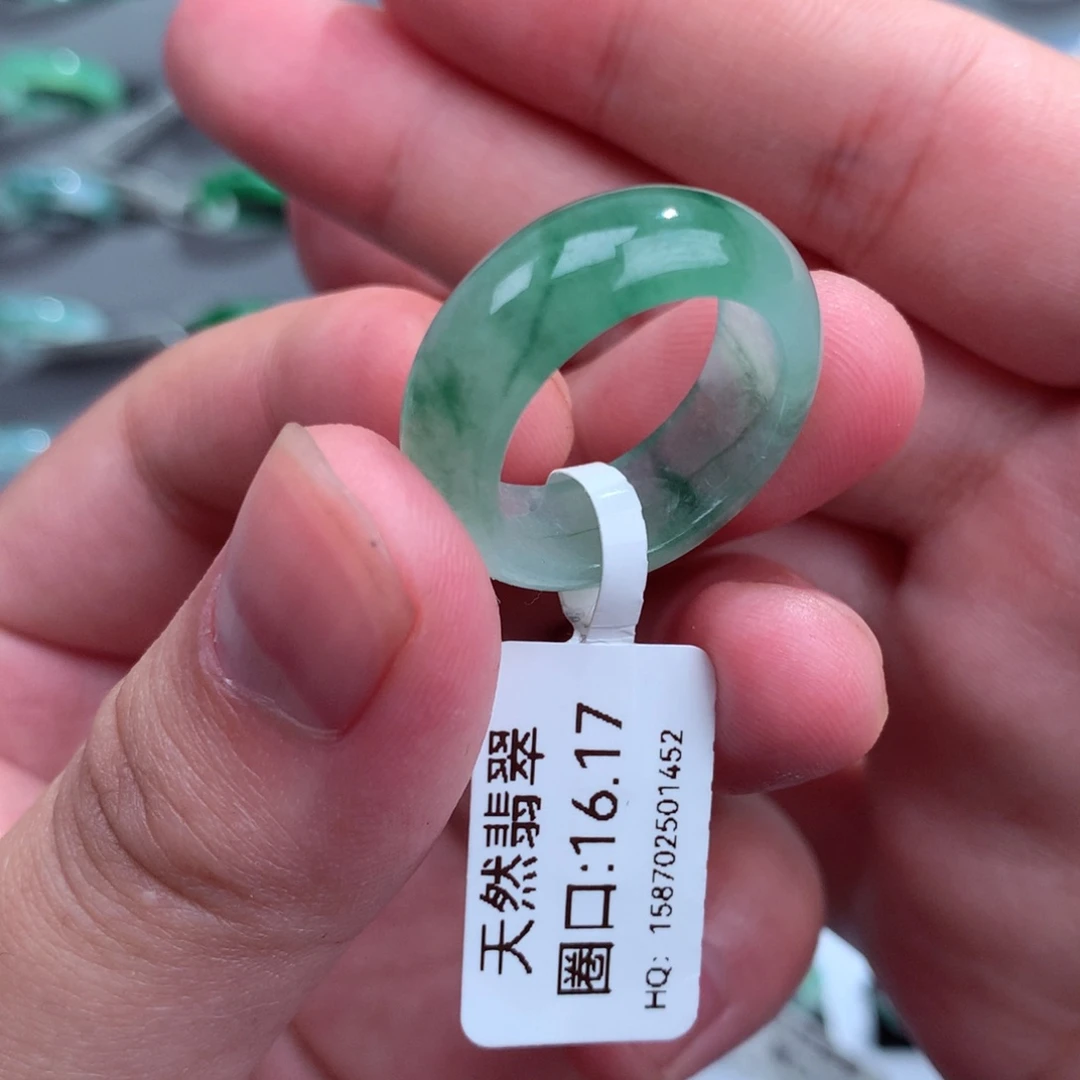 翡翠戒指未镶嵌天然